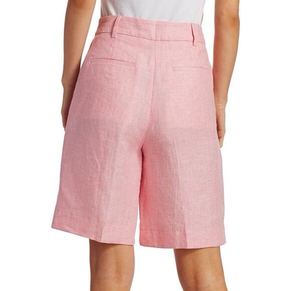 REMAIN BIRGER CHRISTENSEN Linen Bermuda Shorts Pink Size 4 - Picture 6 of 12